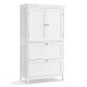 vasagle-cabinet-de-baie-dulap-de-depozitare-cu-doua-sertare-mari-si-doua-usi-alb
