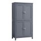 vasagle-sifonier-baie-dulap-de-depozitare-cu-patru-usi-gri-60x30x110cm