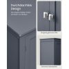 vasagle-sifonier-baie-dulap-de-depozitare-cu-patru-usi-gri-60x30x110cm