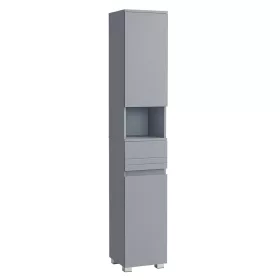 vasagle-dulap-ingust-pentru-baie-cu-sertar-rafturi-reglabile-gri-30-x-30-x-170-cm