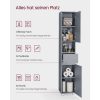 vasagle-dulap-ingust-pentru-baie-cu-sertar-rafturi-reglabile-gri-30-x-30-x-170-cm