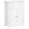 vasagle-dulap-baie-2-usi-sertar-alb-60x30x80cm