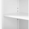 vasagle-dulap-baie-2-usi-sertar-alb-60x30x80cm