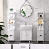 vasagle-dulap-de-depozitare-inalt-dulap-baie-alb-30x30x141cm