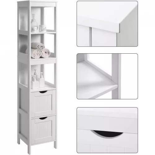 vasagle-dulap-de-depozitare-inalt-dulap-baie-alb-30x30x141cm