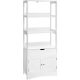 vasagle-dulap-baie-vertical-cu-sertar-si-rafturi-alb-60-x-32-x-154-cm
