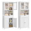 Dulap de depozitare independent, cu sertare, alb 60x30x170cm