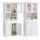 Dulap de depozitare independent, cu sertare, alb 60x30x170cm