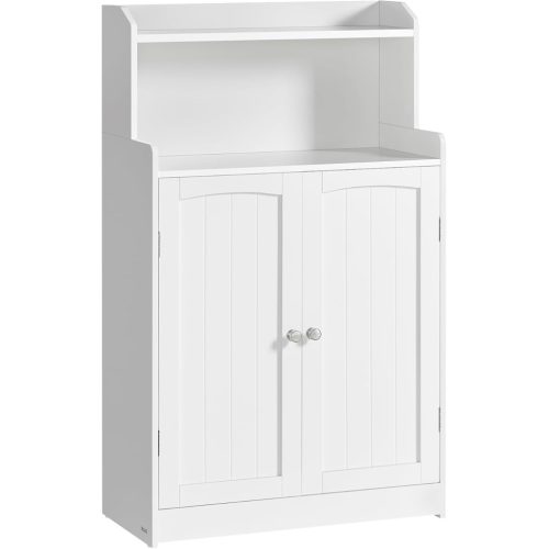 vasagle-dulap-baie-2-usi-2-rafturi-reglabile-alb-nor-de-ceata-30-x-60-x-100-cm