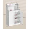 vasagle-dulap-baie-2-usi-2-rafturi-reglabile-alb-nor-de-ceata-30-x-60-x-100-cm