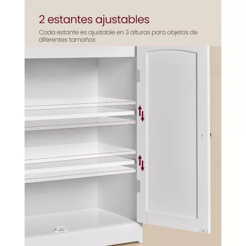vasagle-dulap-baie-2-usi-2-rafturi-reglabile-alb-nor-de-ceata-30-x-60-x-100-cm