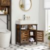 vasagle-sifonier-baie-sub-chiuveta-cu-raft-deschis-maro-rustic-60x30x60cm