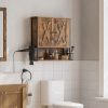 vasagle-dulap-de-baie-suspendat-cu-doua-usi-maro-rustic-60x16x60cm