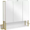 vasagle-cabinet-pentru-baie-cu-oglinda-pe-perete-aurie-70x16x70cm