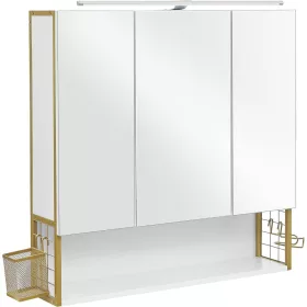 vasagle-cabinet-pentru-baie-cu-oglinda-pe-perete-aurie-70x16x70cm