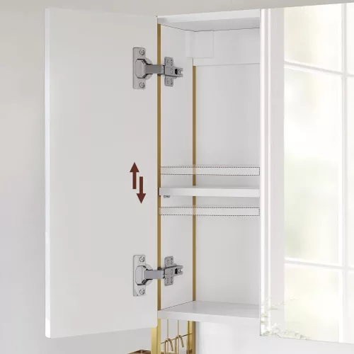 vasagle-cabinet-pentru-baie-cu-oglinda-pe-perete-aurie-70x16x70cm