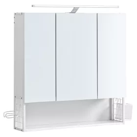 vasagle-dulap-baie-cu-oglinda-pe-perete-3-usi-alb-15x70x70cm