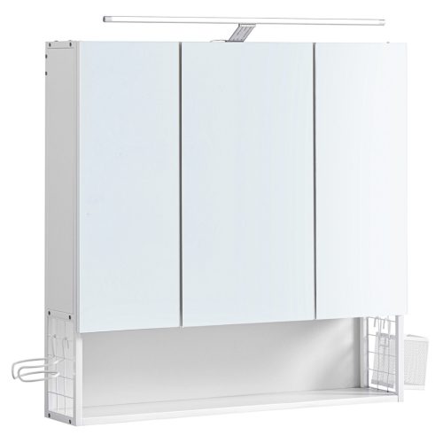 vasagle-dulap-baie-cu-oglinda-pe-perete-3-usi-alb-15x70x70cm