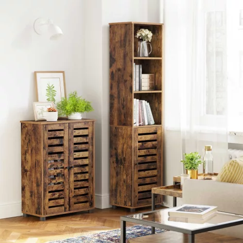 vasagle-dulap-baie-dulap-servire-cu-2-usi-maro-rustic-60x30x82cm
