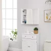 vasagle-sifonier-baie-cu-oglinda-pe-perete-alb-60x15x55cm