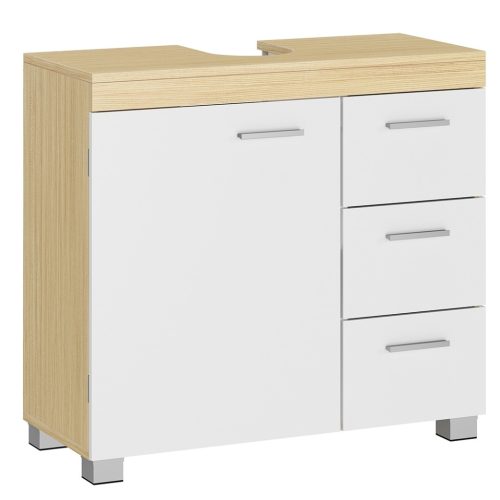 vasagle-dulap-baie-sub-chiuveta-3-sertare-1-usa-alb-nor-si-bej-natural-70x30x64cm