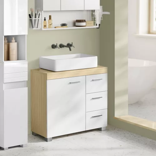 vasagle-dulap-baie-sub-chiuveta-3-sertare-1-usa-alb-nor-si-bej-natural-70x30x64cm