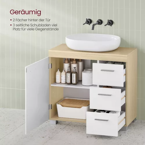 vasagle-dulap-baie-sub-chiuveta-3-sertare-1-usa-alb-nor-si-bej-natural-70x30x64cm