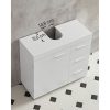 vasagle-dulap-baie-sub-chiuveta-3-sertare-1-usa-alb-70x30x64cm
