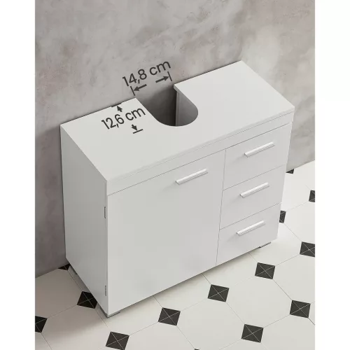 vasagle-dulap-baie-sub-chiuveta-3-sertare-1-usa-alb-70x30x64cm