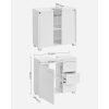 vasagle-dulap-baie-sub-chiuveta-3-sertare-1-usa-alb-70x30x64cm