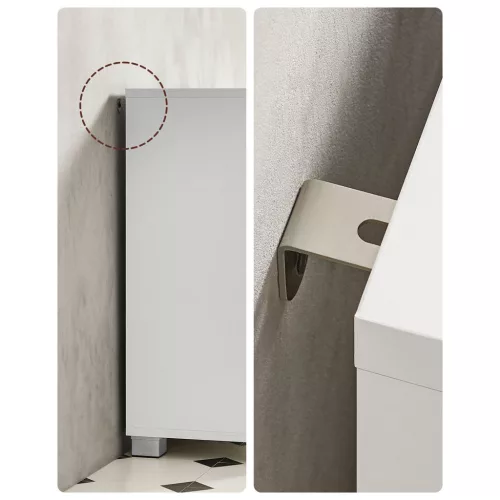 vasagle-dulap-baie-sub-chiuveta-3-sertare-1-usa-alb-70x30x64cm