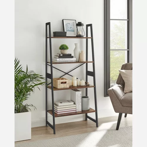 vasagle-raft-de-carti-cu-cadru-din-bambus-raft-vertical-maro-rustic-63x34x137cm