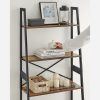 vasagle-raft-de-carti-cu-cadru-din-bambus-raft-vertical-maro-rustic-63x34x137cm