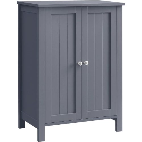 vasagle-dulap-baie-dulap-cu-2-usi-gri-60x30x80cm
