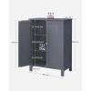 vasagle-dulap-baie-dulap-cu-2-usi-gri-60x30x80cm