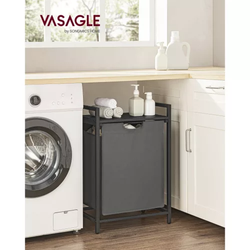 vasagle-cos-de-rufe-cu-sertar-extensibil-si-sac-detasabil-pentru-haine-gri