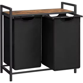 vasagle-cos-de-rufe-murdare-cu-doua-buzunare-din-tesatura-oxford-2x46l-negru