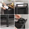vasagle-cos-de-rufe-murdare-cu-doua-buzunare-din-tesatura-oxford-2x46l-negru