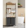 vasagle-cos-de-rufe-murdare-2x46l-cu-raft-si-carlige-maro-rustic-si-negru