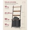 vasagle-cos-de-rufe-murdare-2x46l-cu-raft-si-carlige-maro-rustic-si-negru