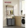 vasagle-cos-de-rufe-cu-2-compartimente-2x46l-cu-raft-si-cuier-grimaro
