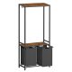 vasagle-cos-de-rufe-cu-doua-compartimente-si-suport-pentru-haine-detasabil-2x46l-maro