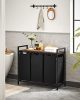 vasagle-cos-de-rufe-cu-3-saci-extractabili-si-detasabili-3x38l-maro-negru