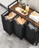 vasagle-cos-de-rufe-cu-3-saci-extractabili-si-detasabili-3x38l-maro-negru