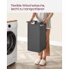 vasagle-cos-de-rufe-cu-3-compartimente-si-sac-de-depozitare-detasabil-3x38l-negru