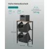 Raft de depozitare pentru sticle, 2 niveluri, 4 compartimente, 150 kg, maro rustic, 70.4