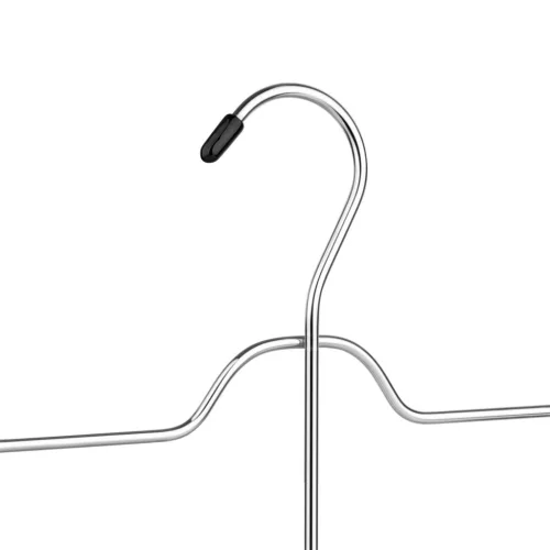 Set de umerase pentru pantaloni 3 buc, metalice, antiderapante, argintiu-negru, 37,5 x 33