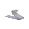 Umerașe pentru pantaloni, metal, 20 buc., antiderapante, economice de spațiu, gri