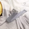 Umerașe pentru pantaloni, metal, 20 buc., antiderapante, economice de spațiu, gri