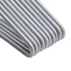 Umerașe pentru pantaloni, metal, 20 buc., antiderapante, economice de spațiu, gri